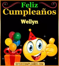 GIF Gif de Feliz Cumpleaños Wellyn