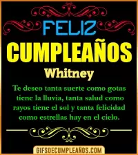 GIF Frases de Cumpleaños Whitney