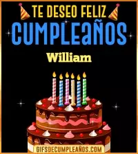 GIF Te deseo Feliz Cumpleaños William