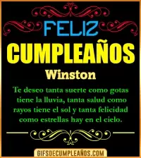 GIF Frases de Cumpleaños Winston