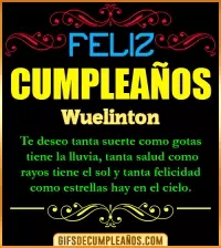 GIF Frases de Cumpleaños Wuelinton