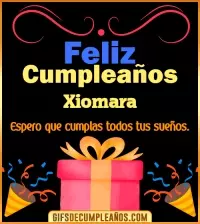 GIF Mensaje de cumpleaños Xiomara