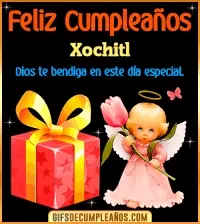 GIF Feliz Cumpleaños Dios te bendiga en tu día Xochitl