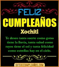 GIF Frases de Cumpleaños Xochitl