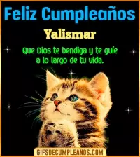 GIF Feliz Cumpleaños te guíe en tu vida Yalismar