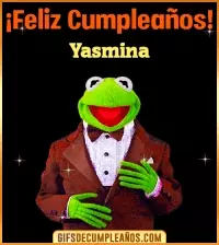 GIF Meme feliz cumpleaños Yasmina