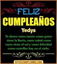 GIF Frases de Cumpleaños Yedys