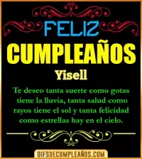 GIF Frases de Cumpleaños Yisell