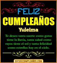GIF Frases de Cumpleaños Yuleima