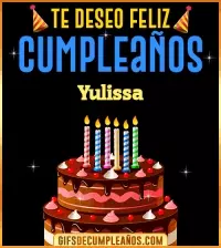 GIF Te deseo Feliz Cumpleaños Yulissa