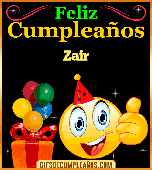 Gif de Feliz Cumpleaños Zair Gif de Feliz Cumpleaños Zair