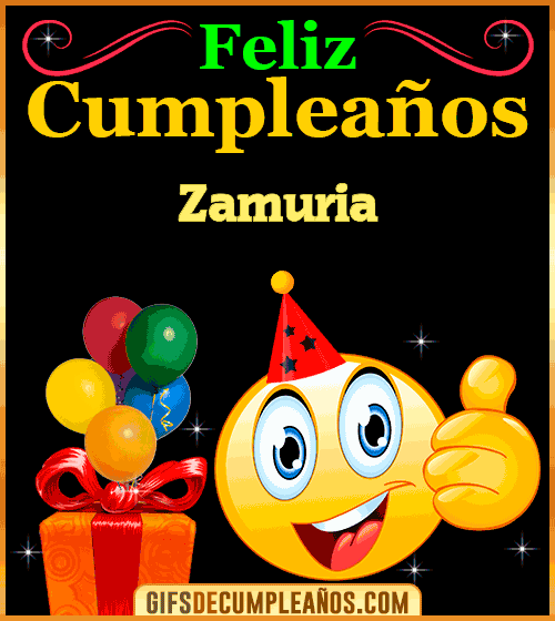 Gif de Feliz Cumpleaños Zamuria Gif de Feliz Cumpleaños Zamuria