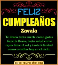 GIF Frases de Cumpleaños Zavala