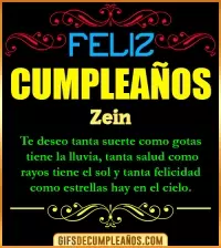 GIF Frases de Cumpleaños Zein
