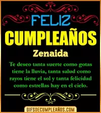GIF Frases de Cumpleaños Zenaida