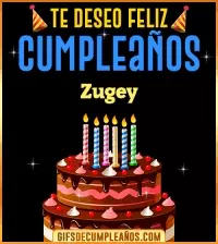 GIF Te deseo Feliz Cumpleaños Zugey