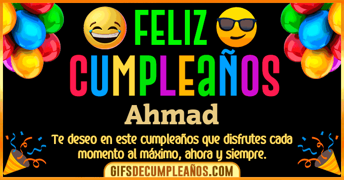Feliz Cumpleaños Ahmad
