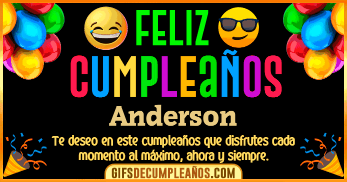 Feliz Cumpleaños Anderson