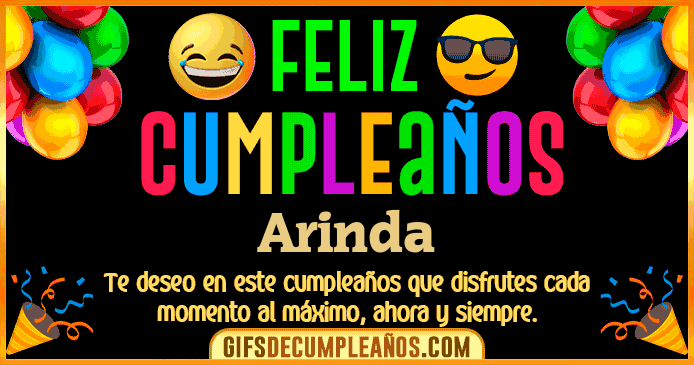 Feliz Cumpleaños Arinda