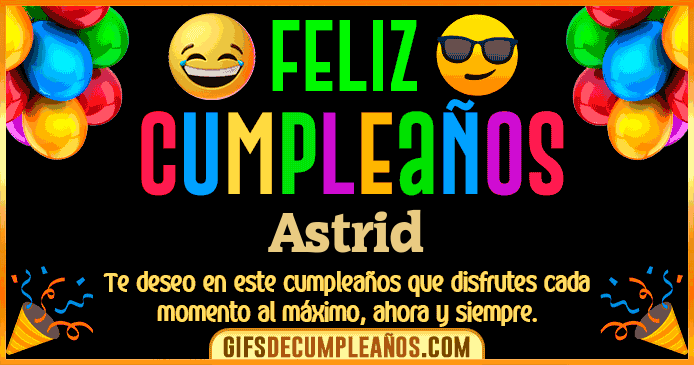 Feliz Cumpleaños Astrid