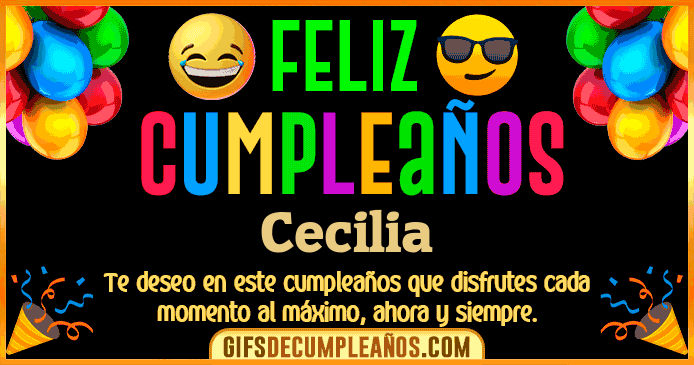 Feliz Cumpleaños Cecilia