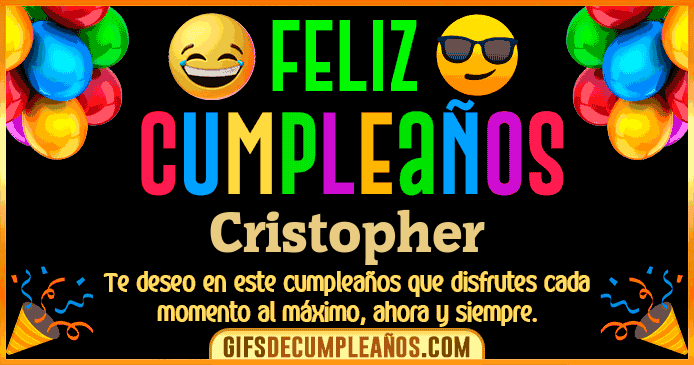 Feliz Cumpleaños Cristopher