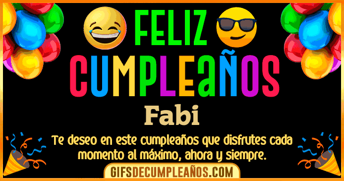 Feliz Cumpleaños Fabi