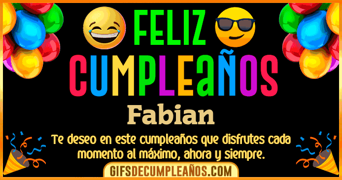 Feliz Cumpleaños Fabian