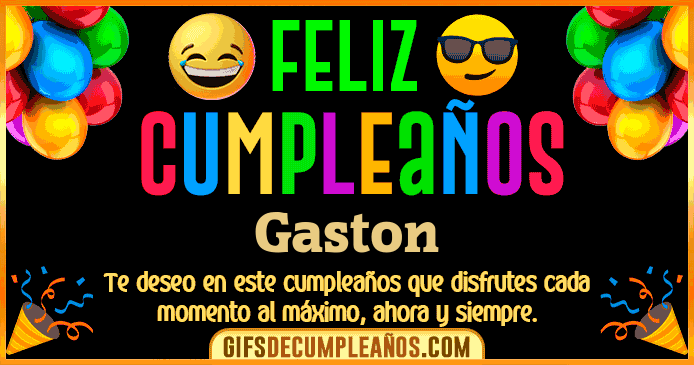 Feliz Cumpleaños Gaston