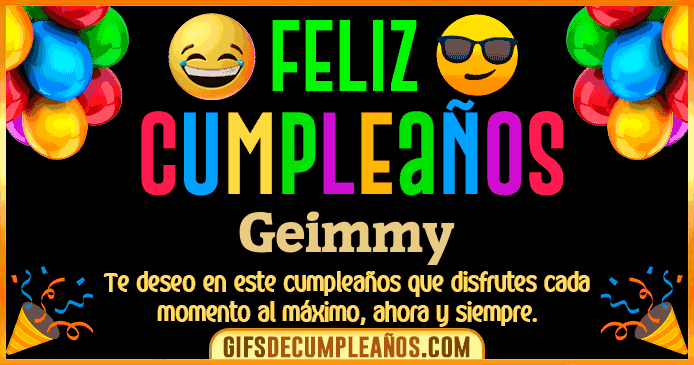 Feliz Cumpleaños Geimmy