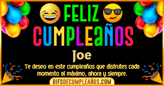 Feliz Cumpleaños Joe