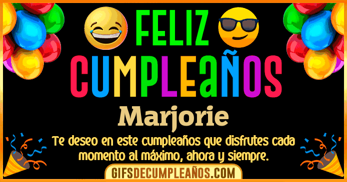 Feliz Cumpleaños Marjorie