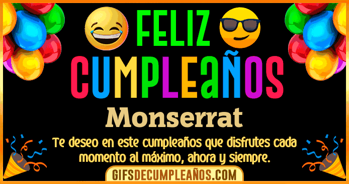 Feliz Cumpleaños Monserrat