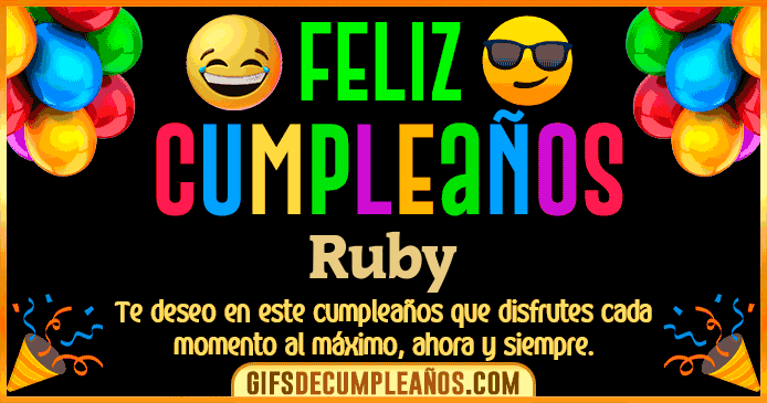 Feliz Cumpleaños Ruby