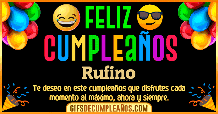 Feliz Cumpleaños Rufino