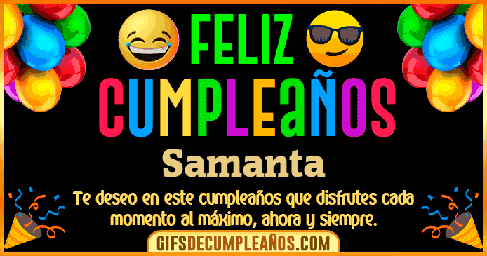 Feliz Cumpleaños Samanta