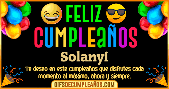 Feliz Cumpleaños Solanyi