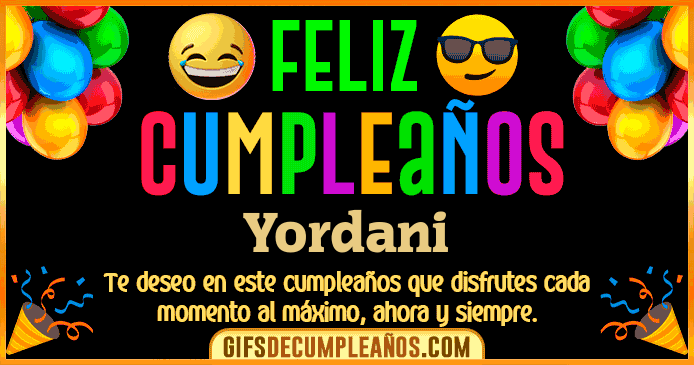 Feliz Cumpleaños Yordani